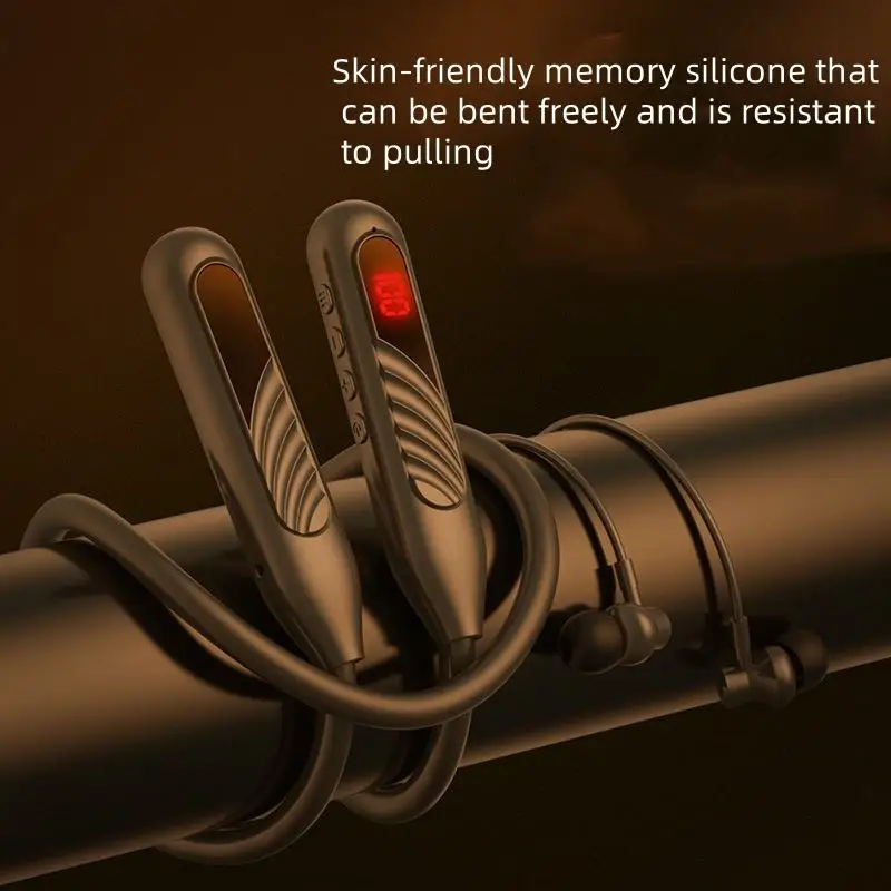 

Wireless Bluetooth headphones, in-ear neckband headphones, sports headphones, long battery life, sweat-proof band, microphone