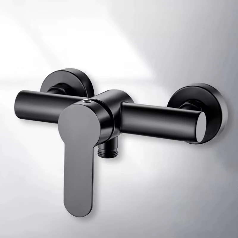 304 stainless steel bathroom shower faucet, wall mounted triple bathtub faucet, hot and cold water mixing valve, G1/2-inch nozzl