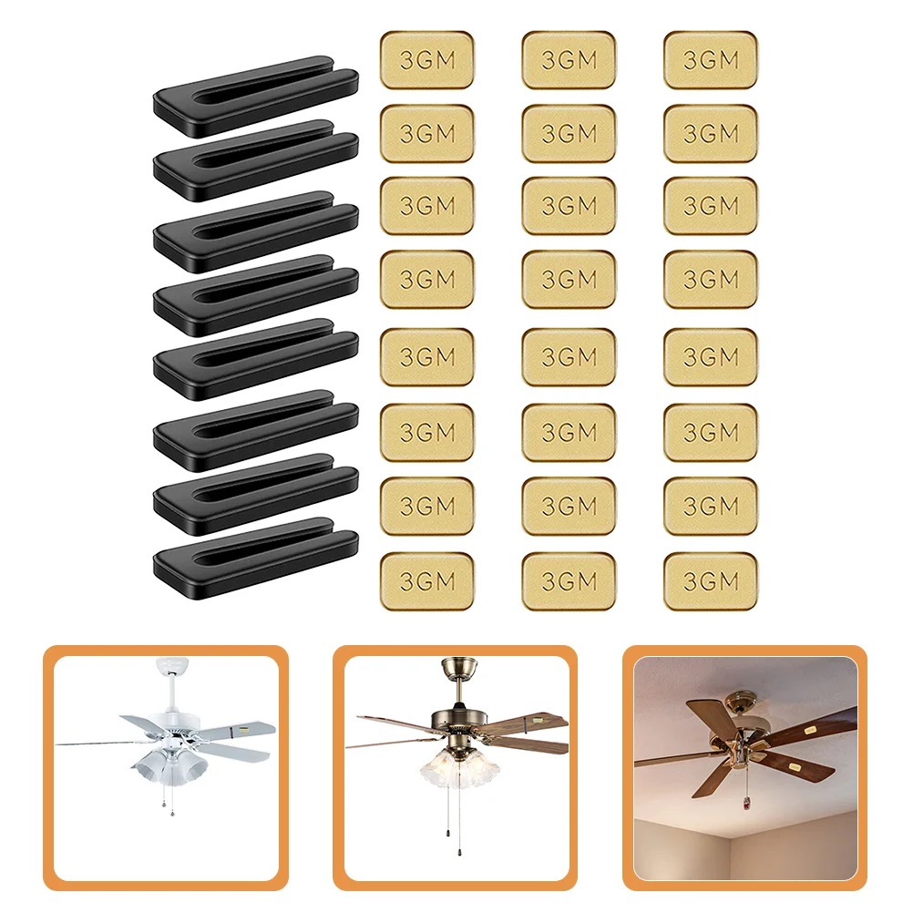 8 Sets Fan Light Balancer Blades Balancing Kit Weight Ceiling Fans Small Clip Abs