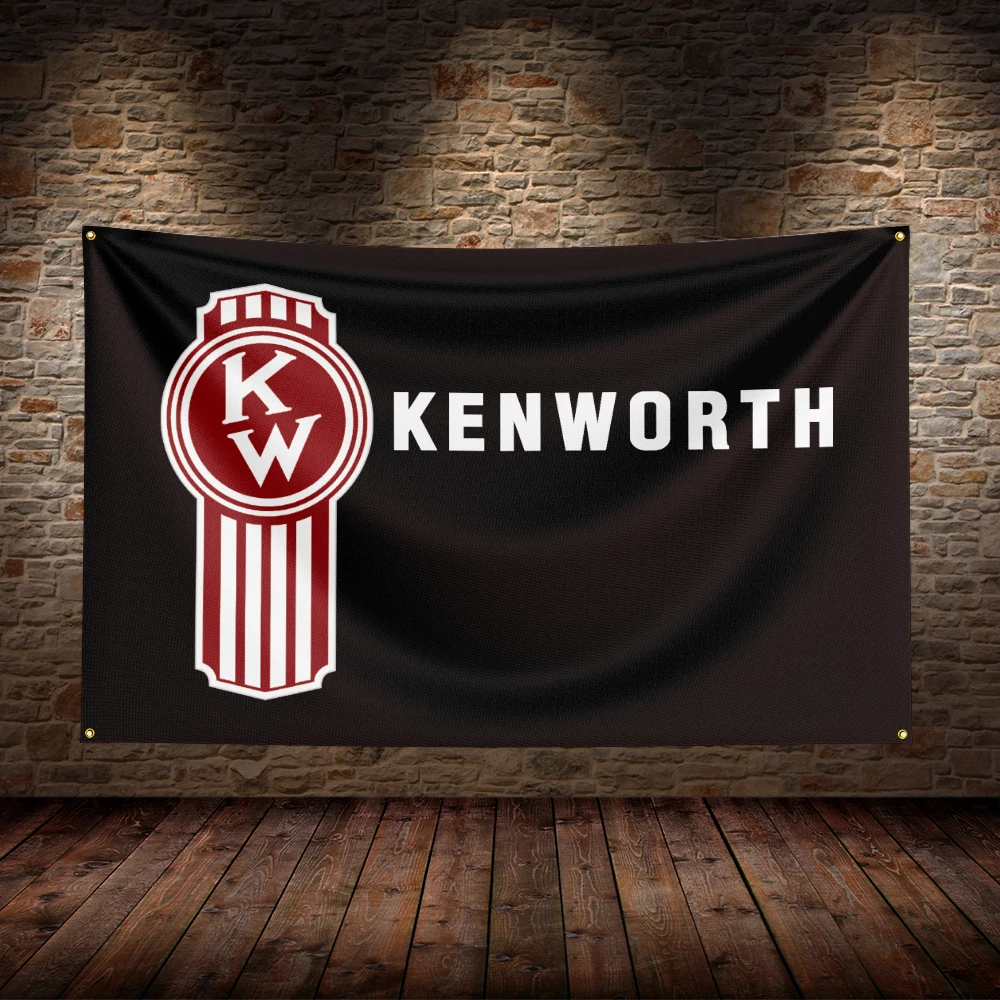 3x5 Ft K-Kenworths Racing  Flag Polyester Printed Car Flags for Room Garage Decor