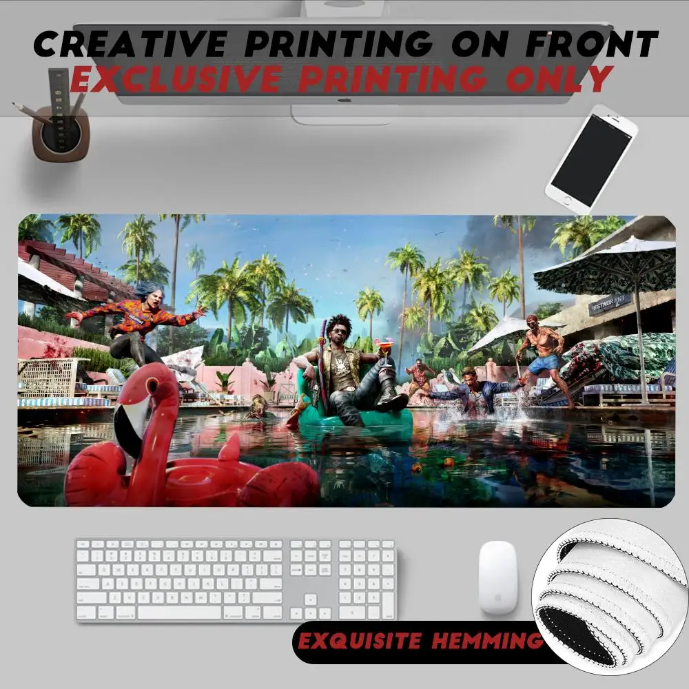 

Mouse Pad Non-Slip Rubber Edge locking mousepads Game play mats Horror video game Dead Island 2 for notebook PC computer