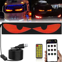 LED Sign Matrix Pixel Panel Scrolling Bright Advertising Display Signboard Flexible USB LED Car Sign Bluetooth App DIY Control