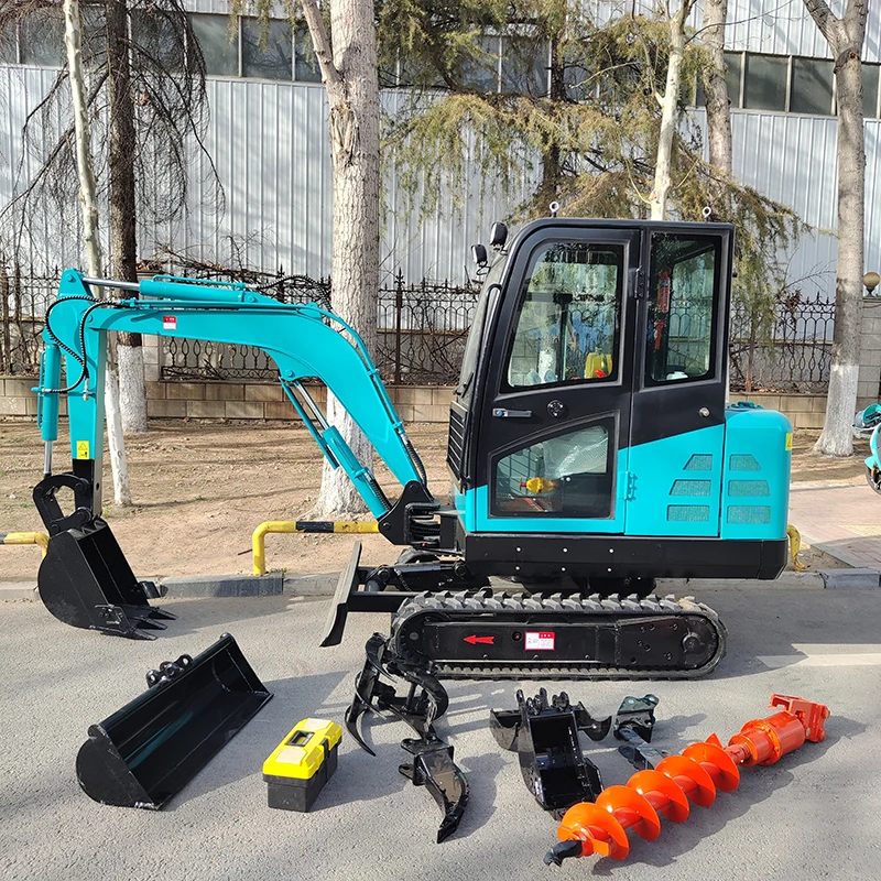 

AST-35 3.5Ton Mini Excavator With Cab 3T China Manufacturer Diesel Small Digger Attachments Crawler Mini Garden Excavator Custom