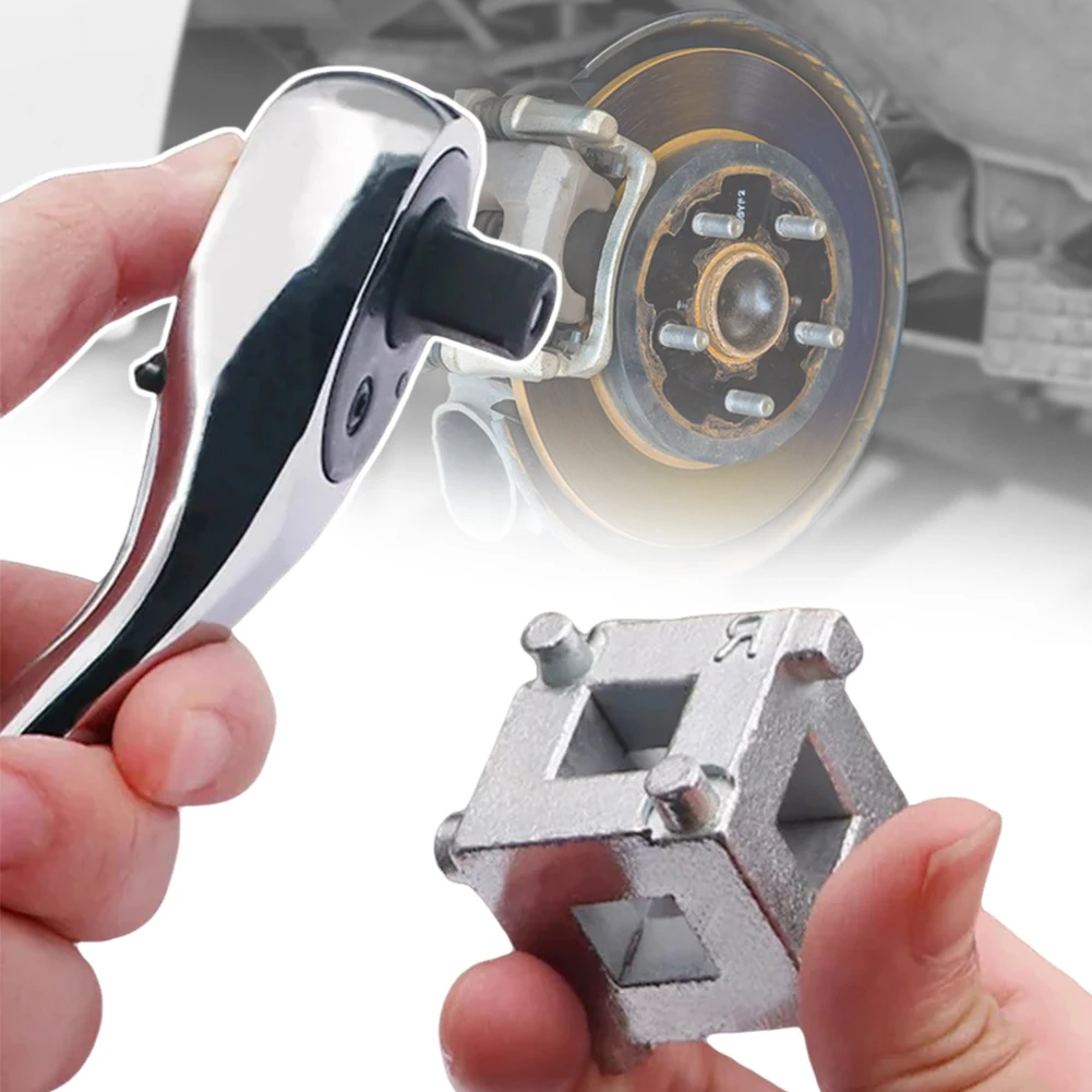 3/8 Inch Brake Piston Caliper Tool Rear Discs Brake Piston Universal Caliper Wind Back Tool For Brake System Repair Maintenance