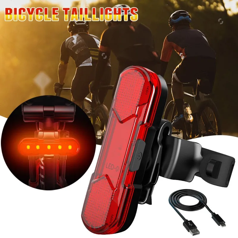 Bicycle Headlights LED Waterproof Rechargeable Safety Warning Lights MTB Road Bike Cycling Lights Helmet Lights Bike Accessories