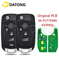 Datong World Zdalny kluczyk samochodowy do Fiat Tipo Toro 500X 2016-2018 4A PCF7938 433 FSK Oryginalny fabryczny automatyczny inteligentny sterownik PCB