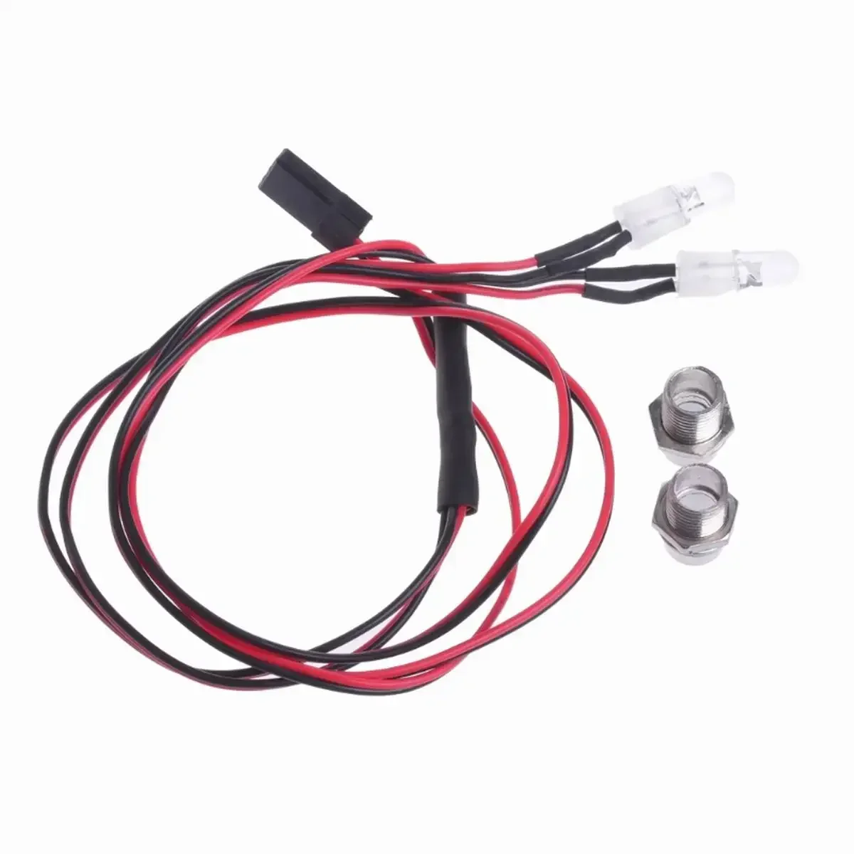 2Leds 5mm LED Light Super White Headlight for RC Car Truck Tank HSP Tamiya D3-- Toy Bracket