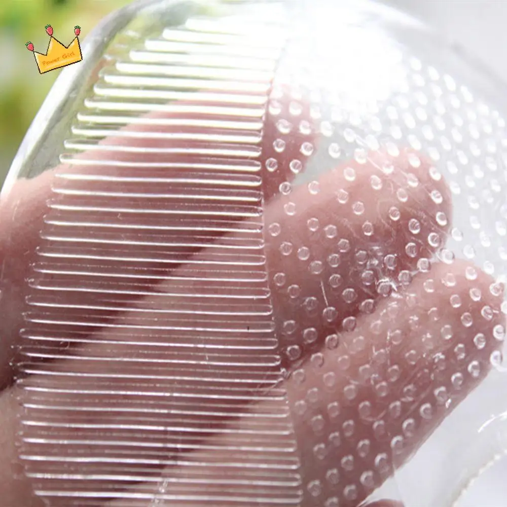 Sola meia palmilha cuidados elástico 1 par sapato gel almofada confortável sapato almofada silicone antepé