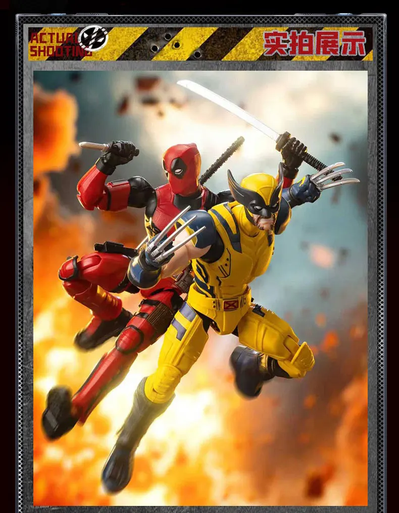 Blokees Deadpool 3 Wolverine Action Figures Spider-Man Movie Version Deadpool & Friend Series Collections Figures Adult Gift