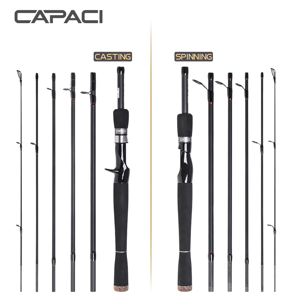 Multi-section Ultra-short Luya Rod 2.1/2 M Straight Handle Perch Sea Fishing Rod 67