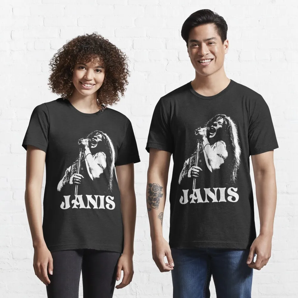 Janis Joplin Essential T-Shirt Unisex T-shirts For Man Woman Couple Short Summer Tees Casual Cotton Fashions Couple's Cloths