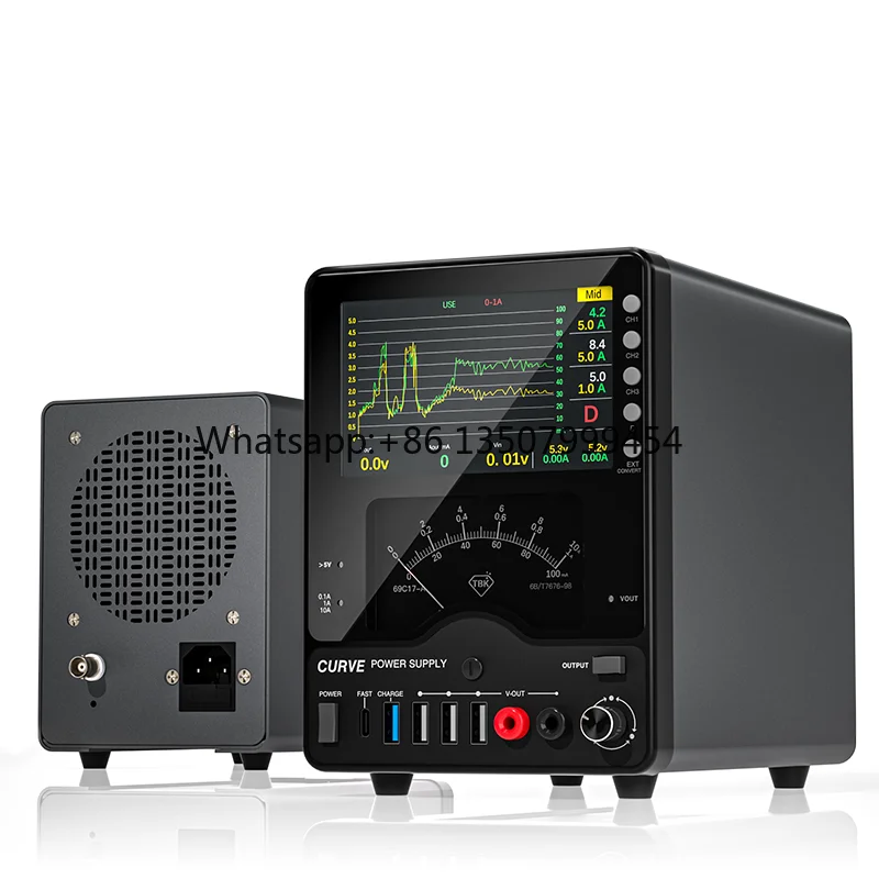 2025 Newest TBK218 Precision 0-30V/0-10A Power Supply with Curve Display & Fast Charging Mobile Repair Computer