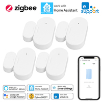 Ewelink APP Zigbee Door Window Sensor Magnetic Security Alarms Window Detector Voice Control Supports Alexa Home Assistant Z2M