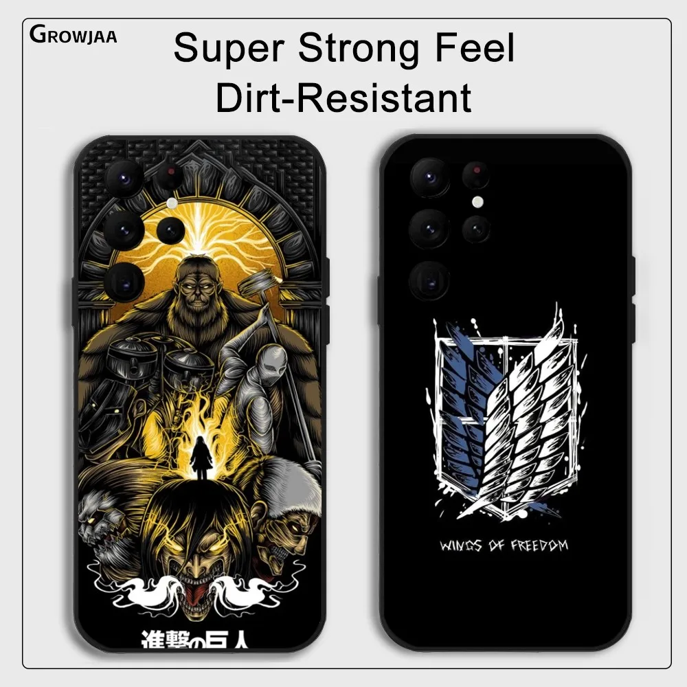 A-Attack on T-Titan Phone Case for Samsung Galaxy S24 Ultra S22 S23 Ultra S21 S20 5G Protective Silicone TPU Funda