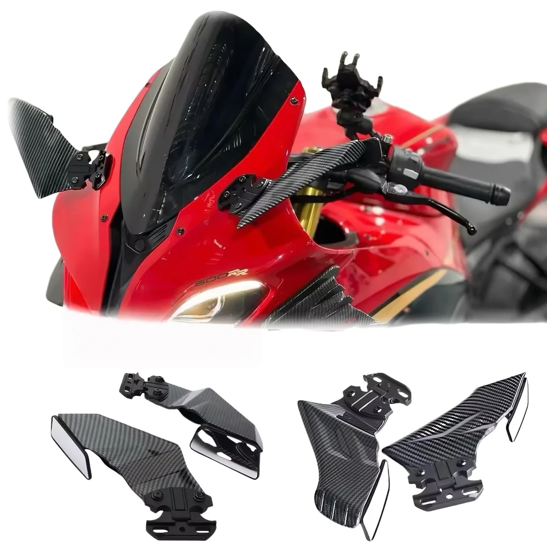 Modified Rearview Mirror With Fixed Wind Wing Spoiler For QJMOTOR SRK921RR 600RC 800RR 600RS 250RS