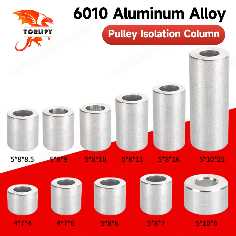 10/20/30pcs 3D Printer Parts Aluminium Spool Isolation Pillar Non-threaded Stand-off Spacer Column V-slot Separate Pillar