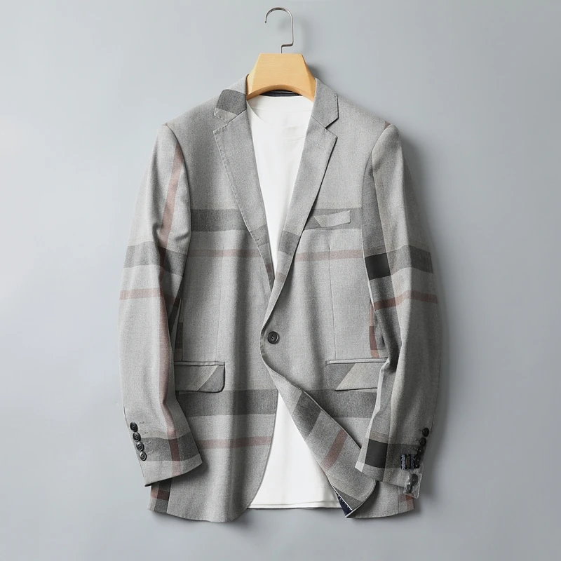 

High-quality men's fashionable, stylish, versatile, trendy banquets, business youth, slim-fit casual suit jacket