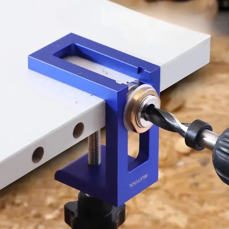 

Punching Guide Locator for Cabinet Door Rebound Device Mounting Carpentry Vertical Hole Doweling Cam Jig Panel Drilling Locator
