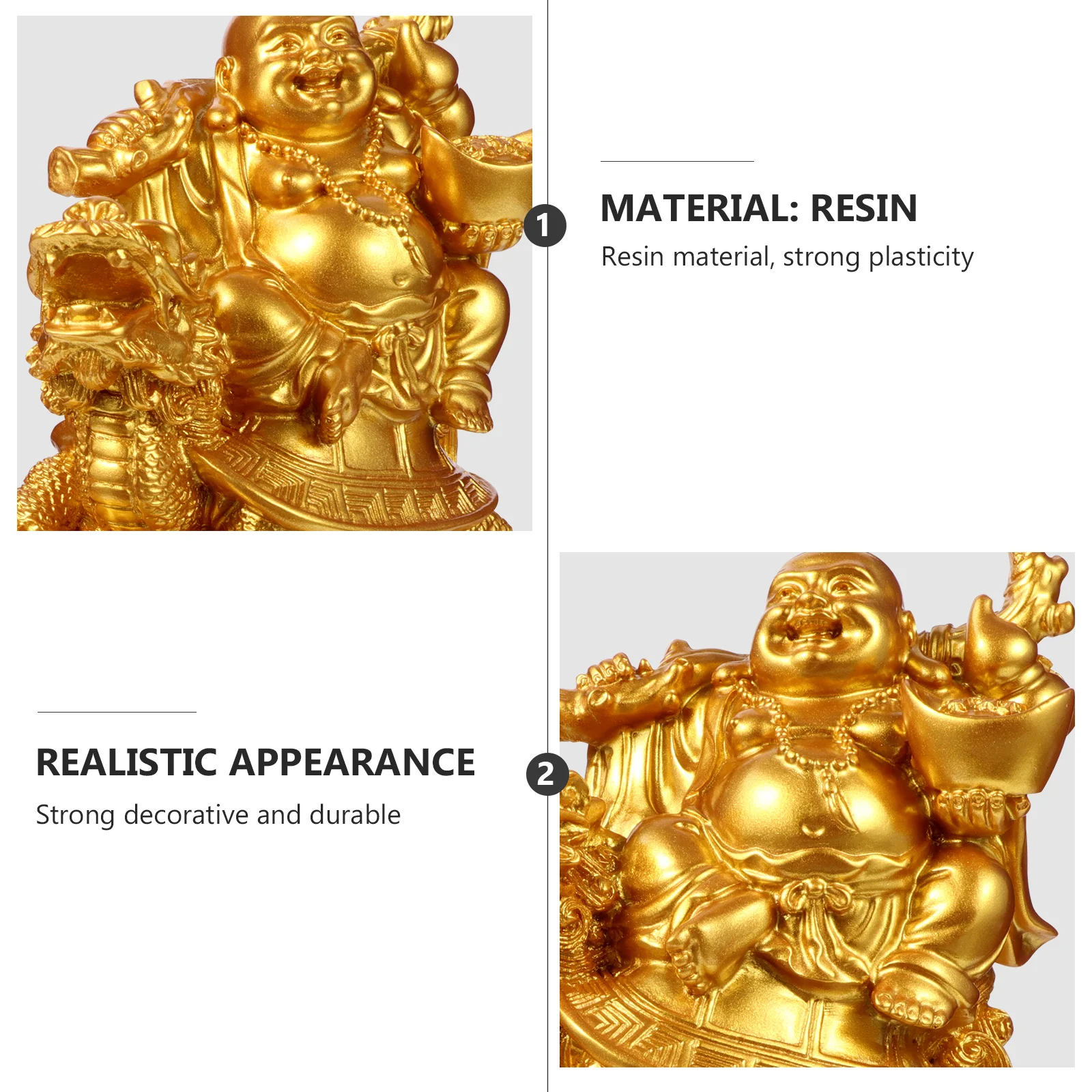 

Feng Shui Resin Maitreya Buddha Sculpture Home Office Desk Decoration Maitreya Buddha Sculpture