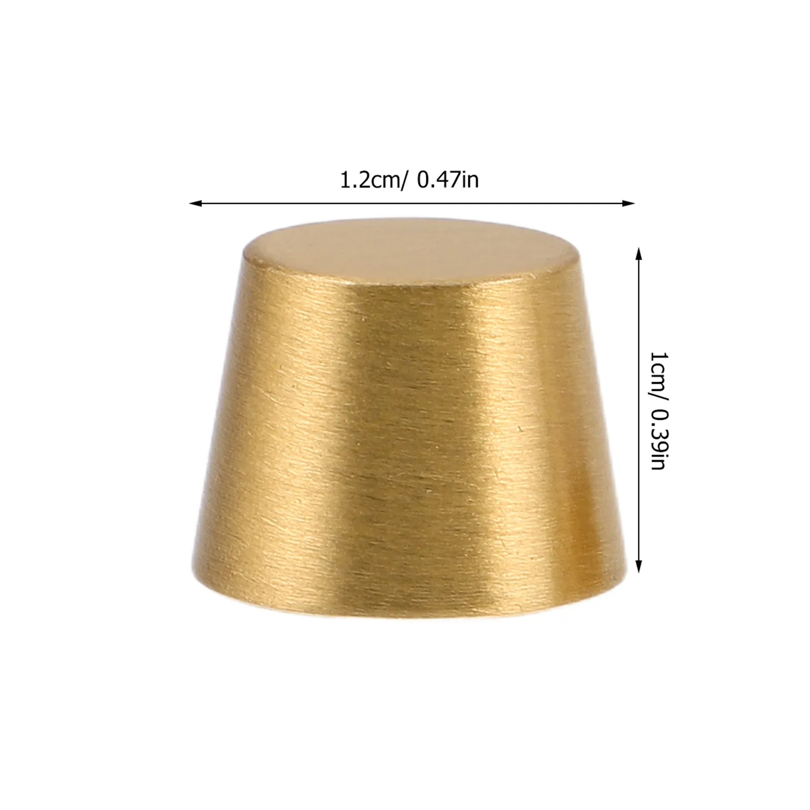 4Pcs Brass and Wood Tray Riser Feet Round Conical Design Sturdy Furniture Support Legs for Serving Board Cheese Board Bookshelf