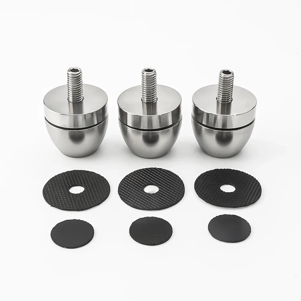 Audio Speaker Amplifier Ceramic beads Chassis FE Shock Absorber Stainless steel Foot Pad Base Nail Isolation Spikes Stand