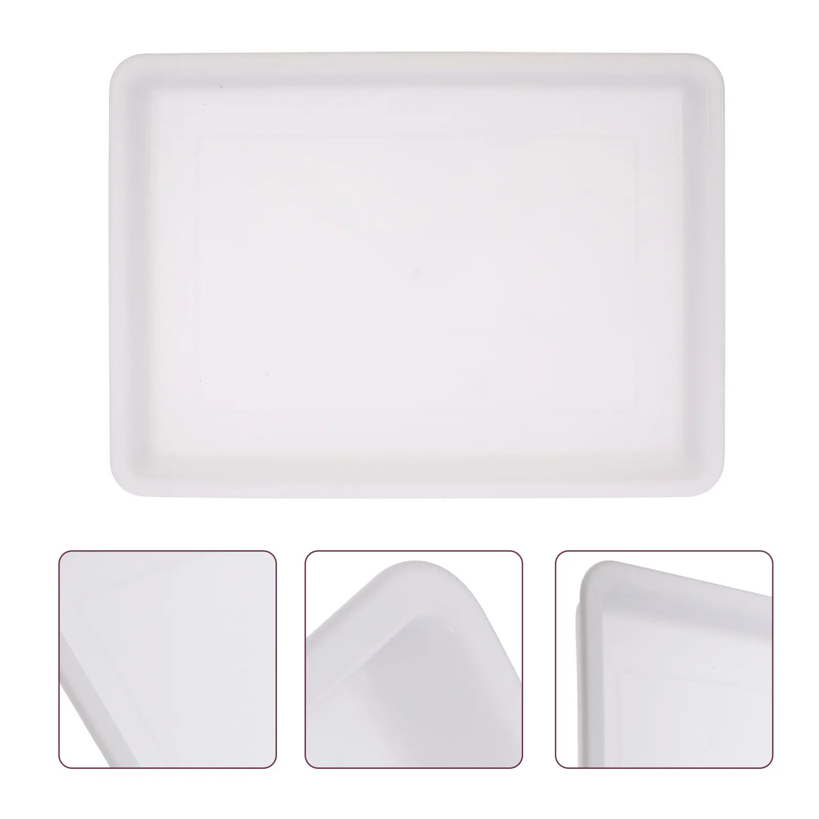 2Pcs Plastic Painting Trays Multi-Functional Pigment Storage Trays Lightweight Water Drawing Accessories Art