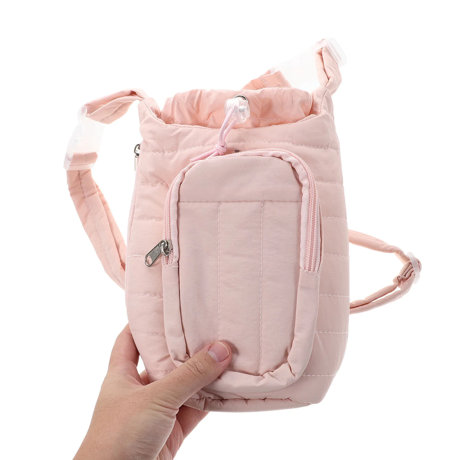 

Large Capacity Insulated Water Bottle Carrier Hiking Shoulder Bag Adjustable Strap Outdoor Travel Cup Protective Sleeve Cover