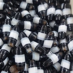 10Pcs/Lot Natural Onyx Stone Line Herbalist Dzi Beads Men&Women Jewelry Bracelet Necklace Self-made Free Shipping