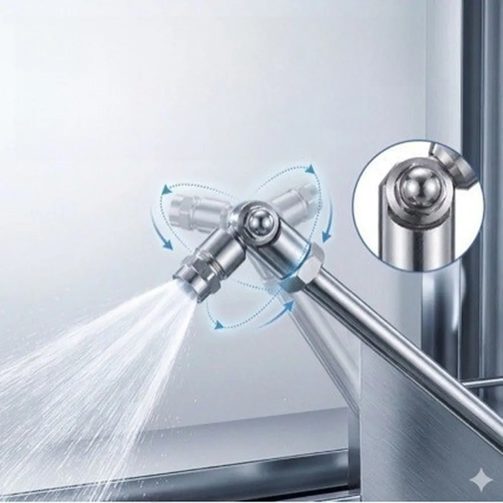 AC Coil Cleaning Spray Bar with 360 Degree Rotation and 1/4 Inch Quick Connect for Repeated Use in HVAC Environments