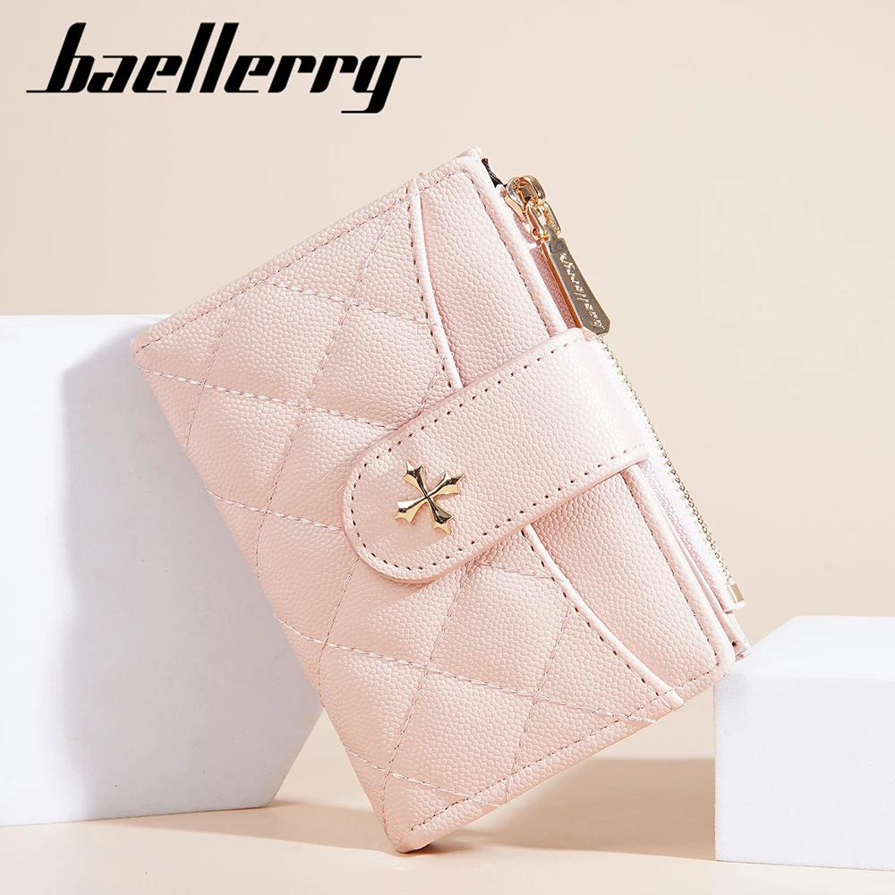 محفظة Baellerry Mini Zip للنساء هدية - محفظة سفر متعددة الوظائف من البولي يوريثان، حافظة بطاقات رفيعة خالية من الراديو #1