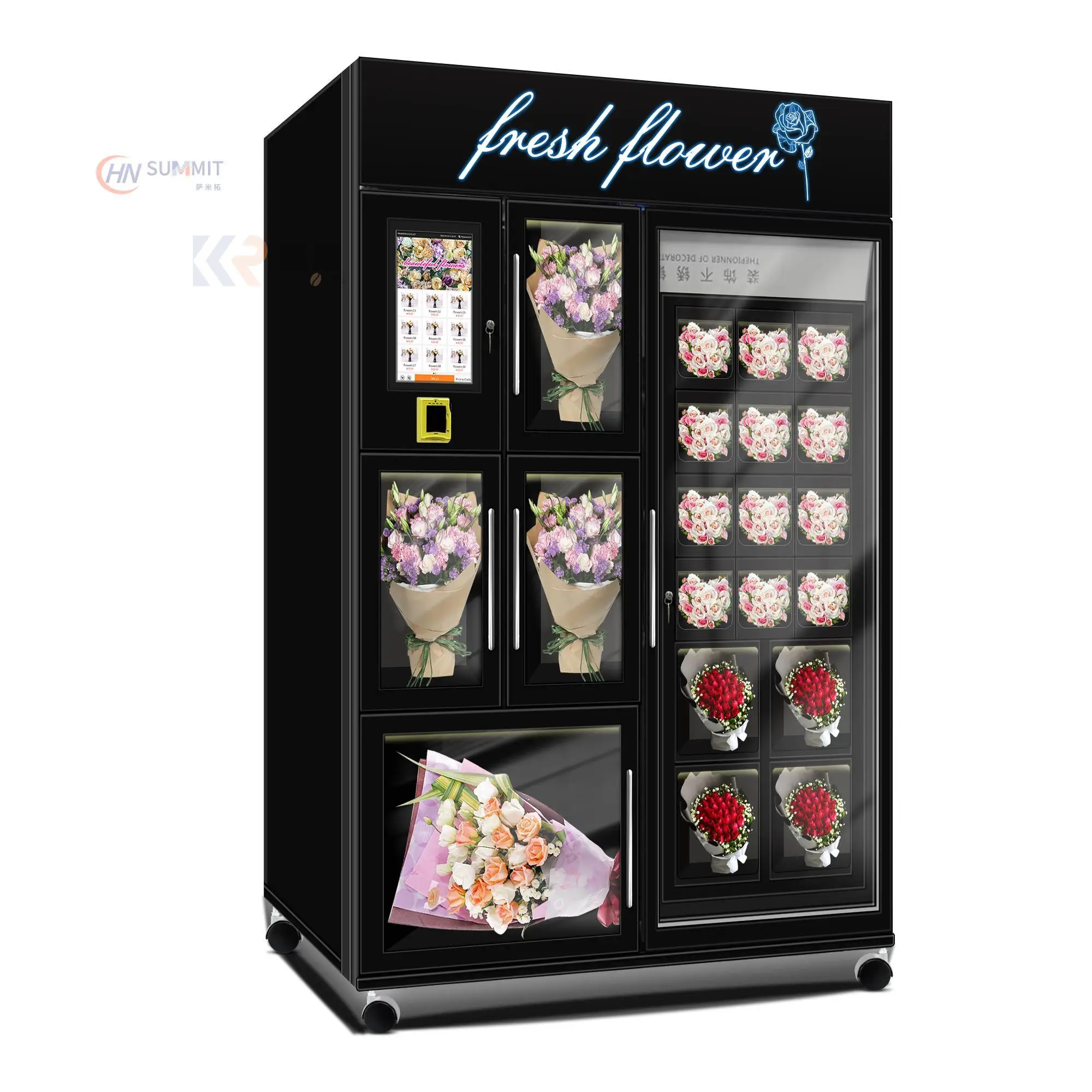 110/220V 50/60HZ Refrigerated Fresh Flower Vending Machine Automatic Vending Flower Machine