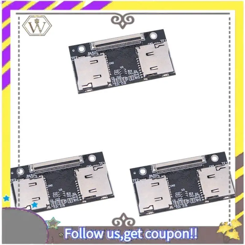 

AU33-3X TF Adapter Card Dual TF Card To CE Connection Card Suitable For Computer And Game Consoles