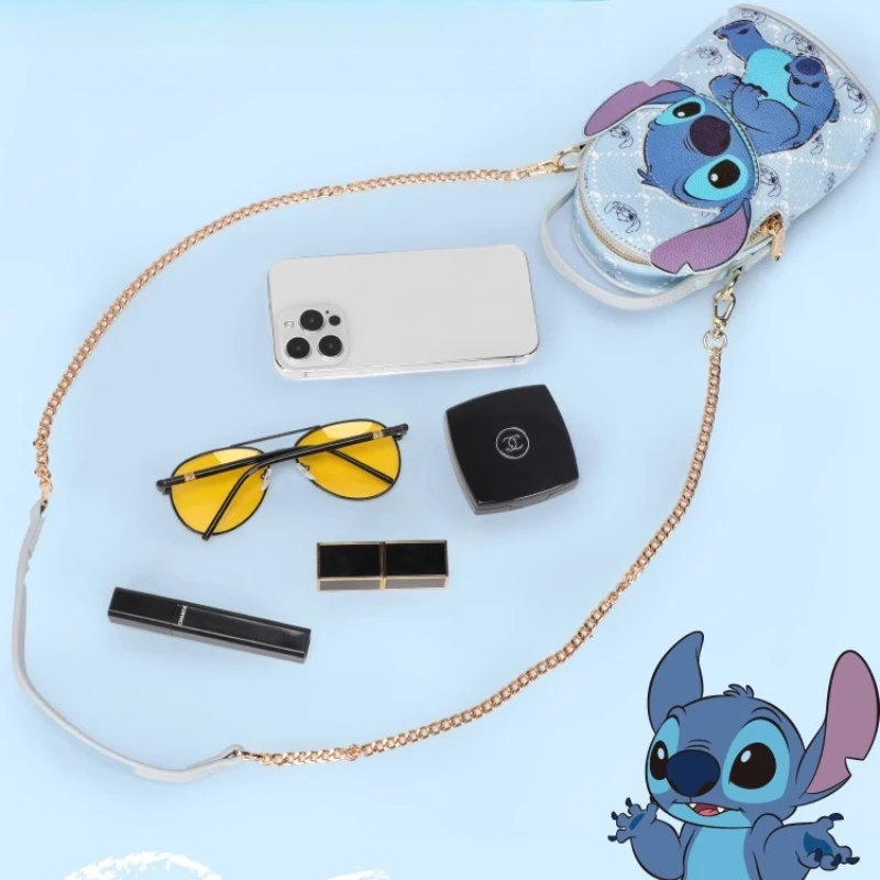 New Disney Stitch อะนิเมะน่ารักโทรศัพท์มือถือกระเป๋าการ์ตูนไหล่เดี่ยว Crossbody กระเป๋าร้อยกระเป๋าของขวัญของเล่น