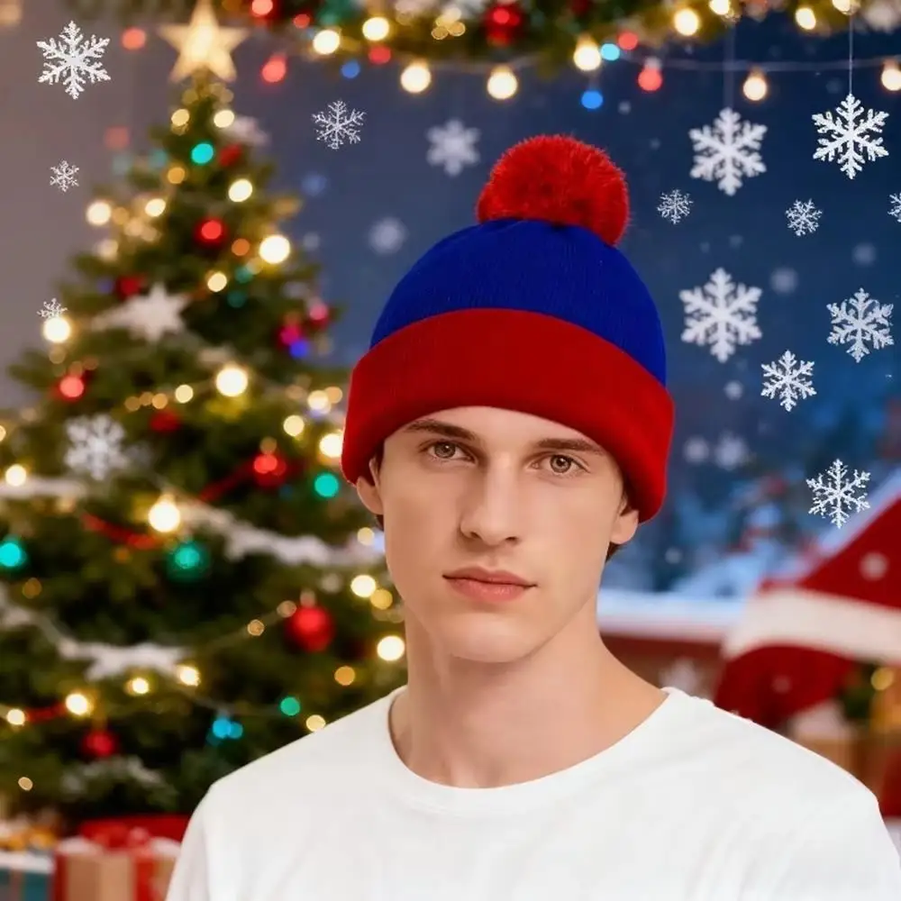 شتاء دافئ بلون Skullies Beanies قفازات مجموعة للجنسين مرونة كاندي الألوان محبوك قبعة خمسة أصابع قفازات قبعة الشتاء