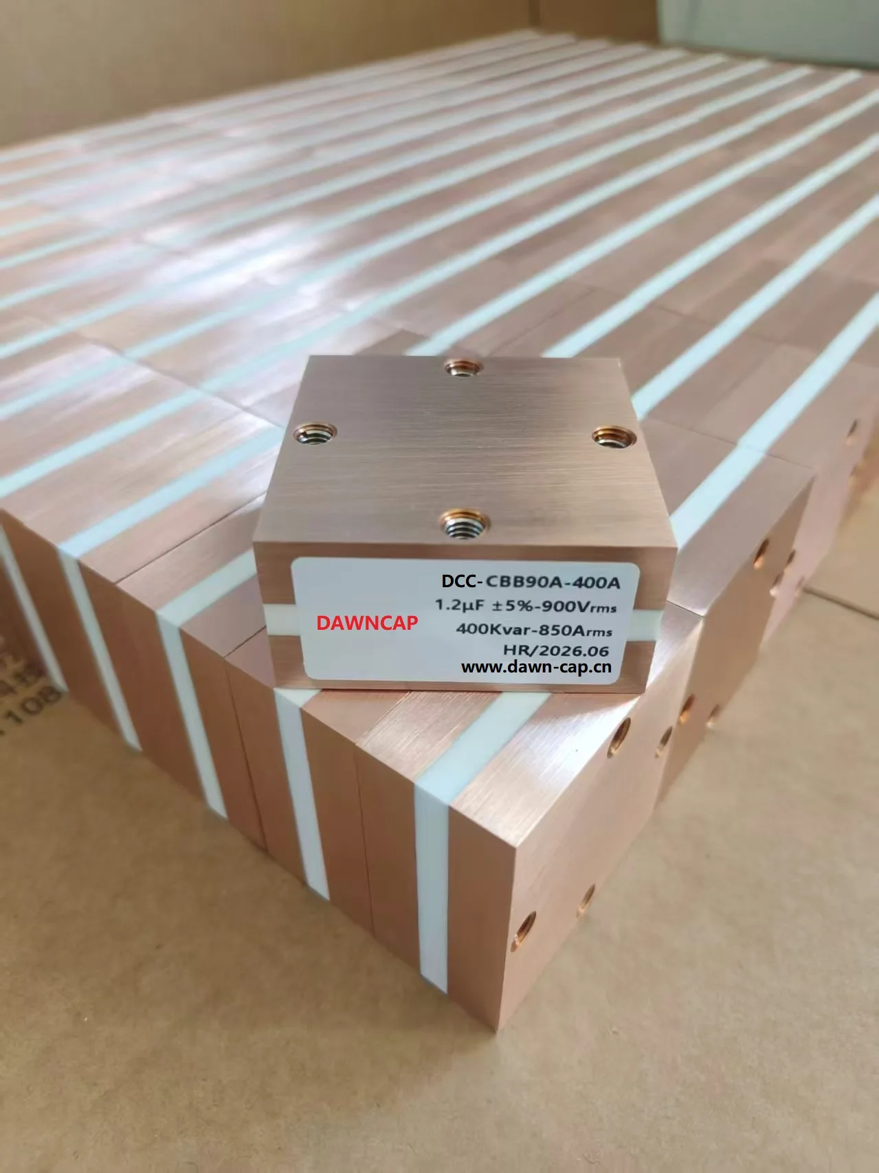 DAWNCAP    DCC-4H  1.2UF  1.32UF 900V   400KVAR  Water cooled large current  Big Current  Resonant  Capacitor