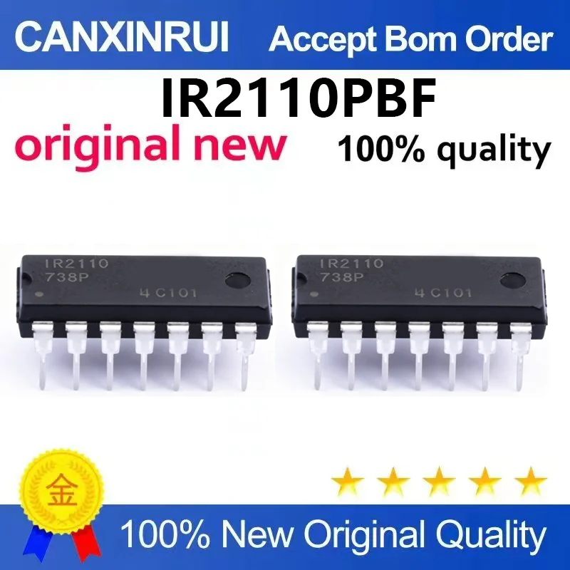 (5pcs-100pcs)Brand new original IR2110 IR2110PBF MOSFET driver, high and low side driver DIP14