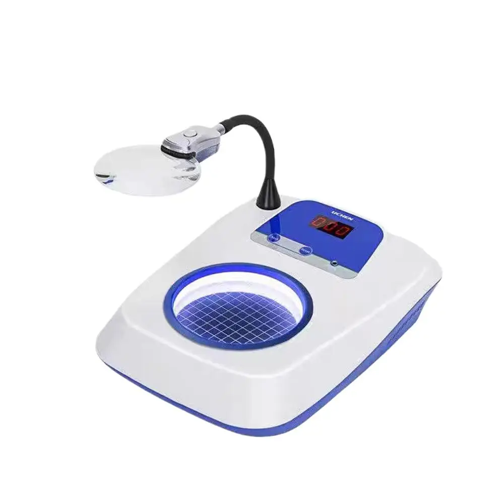 220V Digital Colony Counter Total Bacterial Quantity Detector Bacteria Testing Equipment Bacteria Count Detector With 3/9X