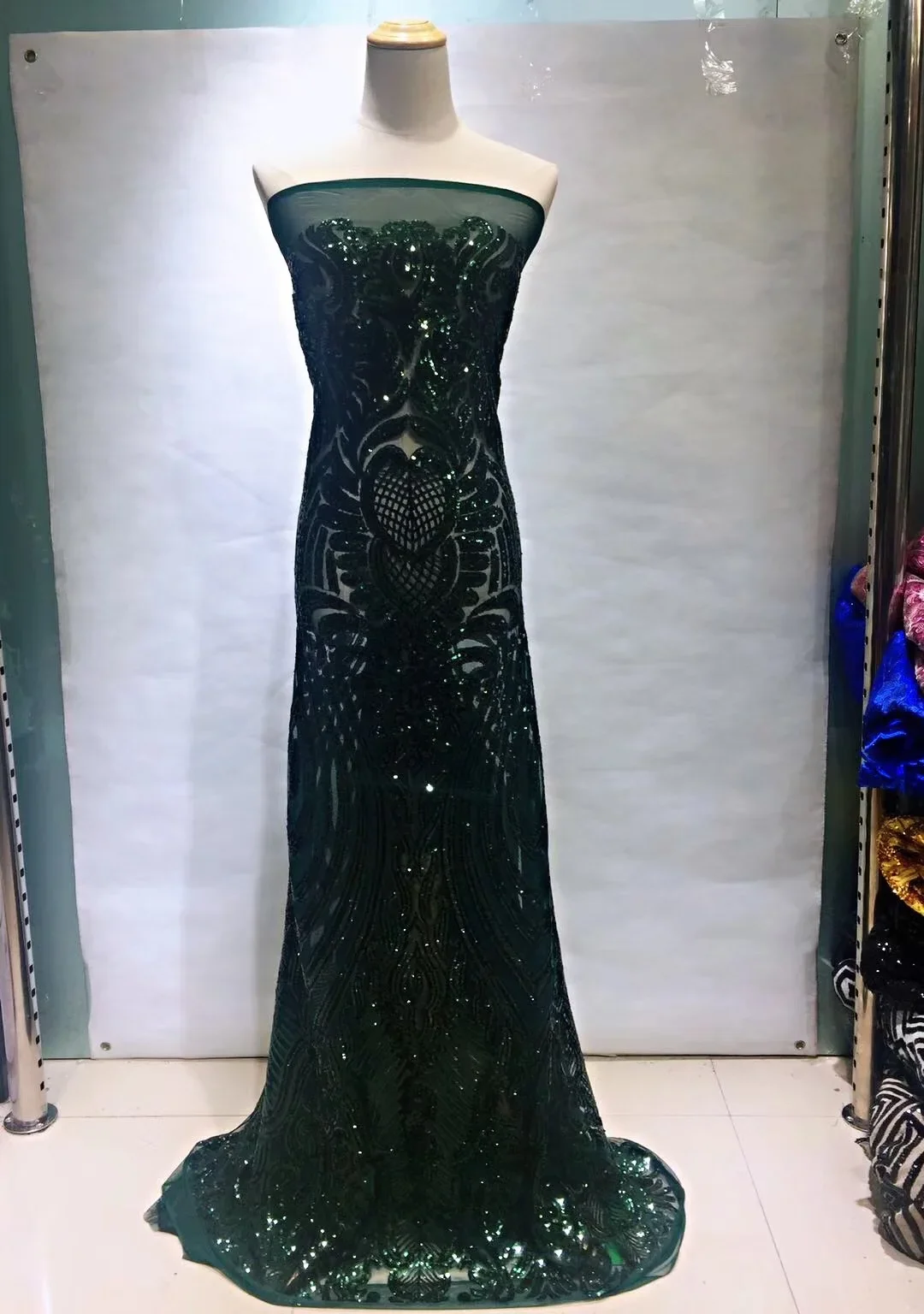 

2021 Latest African Sequin Swiss Voile Lace Fabric for party dress,High Quality African Swiss Voile Lace In Switzerland JL017