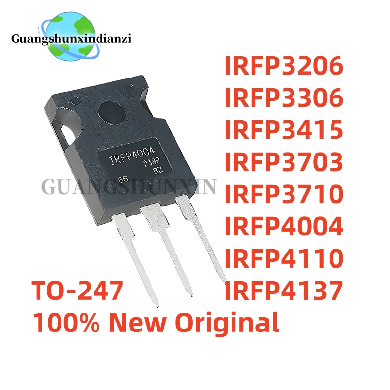 5PCS IRFP3206 IRFP3306 IRFP3415 IRFP3703 IRFP3710 IRFP4004 IRFP4110 IRFP4137 TO-247 New Original MOS Field effect tube In Stock