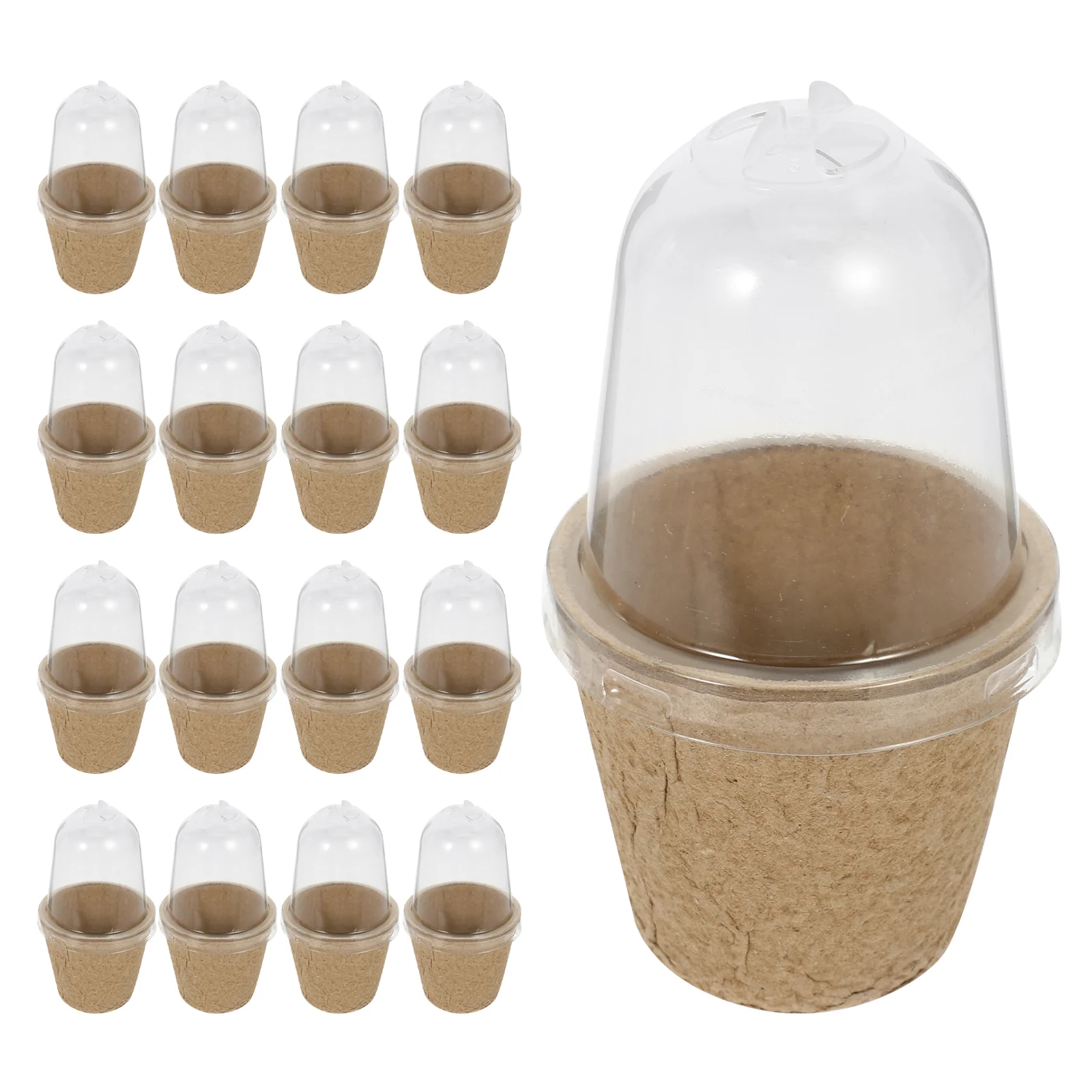 

25pcs Seedling Pots Paper Nursery Containers for Succulents Landscape Plants Reusable Lightweight for Succulents