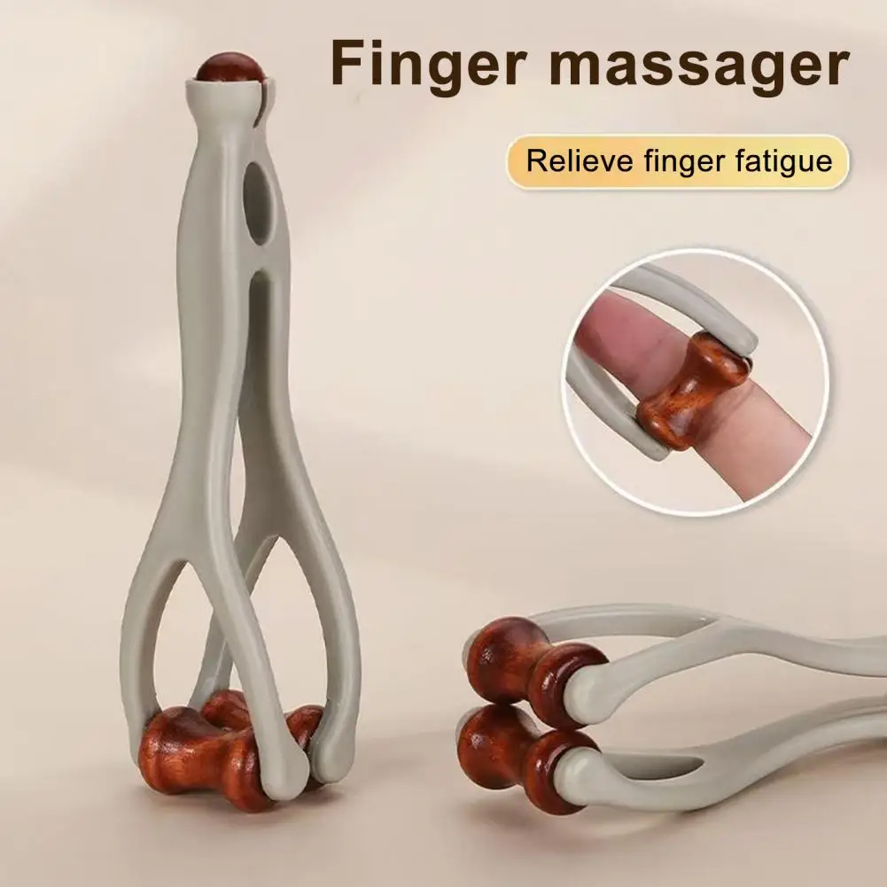 Hand Massage Tool for Finger Palm Portable Acupressure Massager Dual-Sided Stone Massage Roller Tool for Home Office Travel