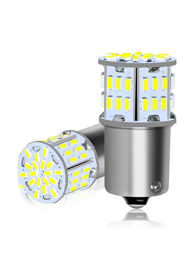 2 SZT. Ultra Jasne LED Światła Stop, Hamowania, Cofania 1156 BA15S P21W S25 G18 1157 BAY15D P21/7W 12V Plug and Play Światła Samochodowe Kierunkowskazy — 2