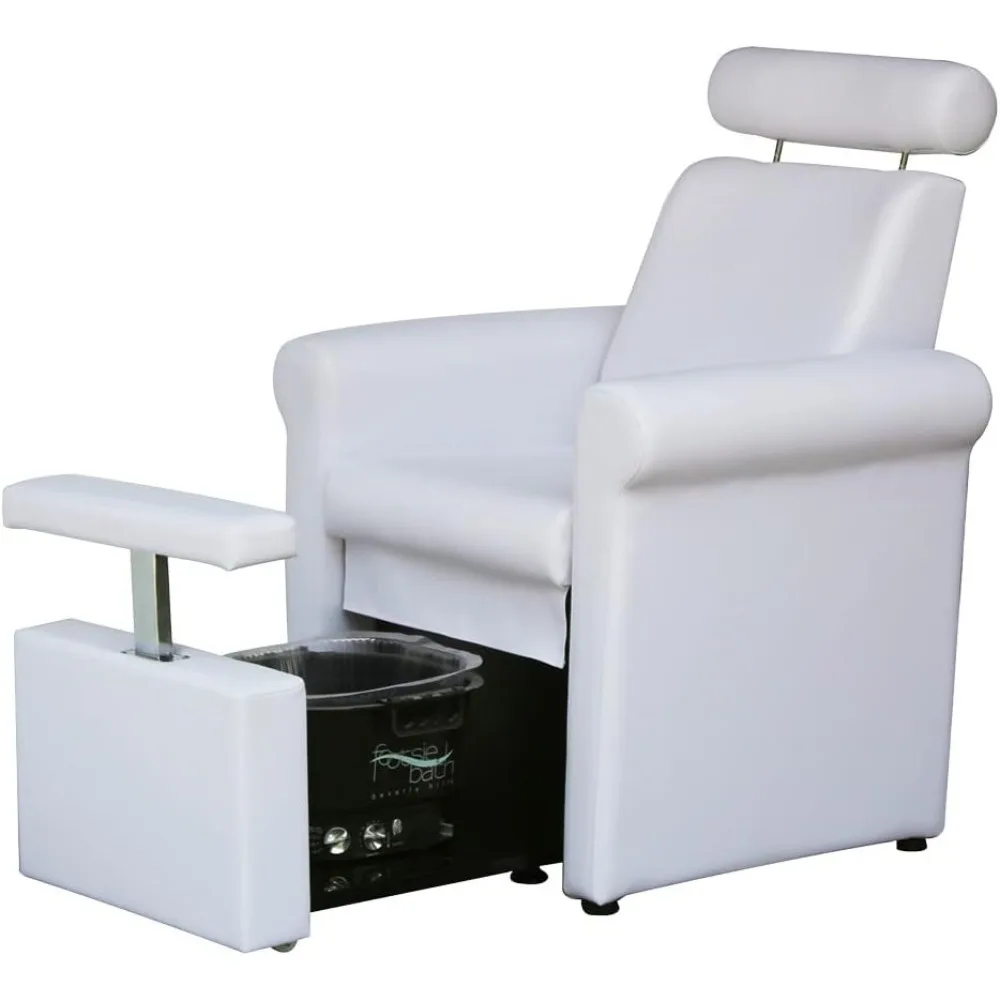 Pedicure Chair, No Plumbing Pedicure Station for Spas and Salons, Reclining Backrest & Pull Out Leg Rest Pedicure Chairs