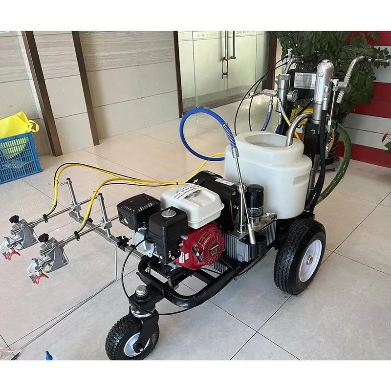 Double gun cold spray road marking disassembler