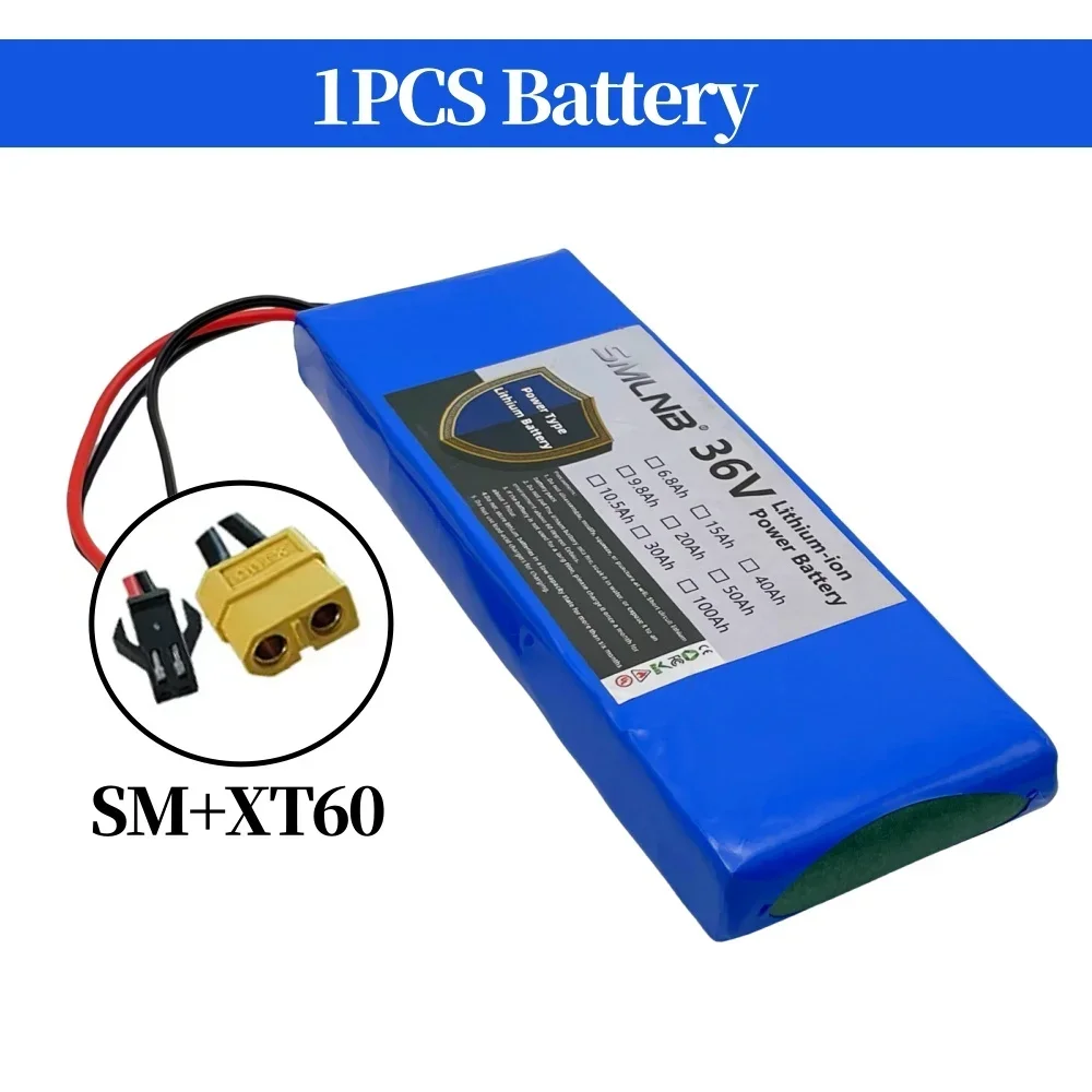 36V 6800mAh 18650 Lithium Li-ion Battery Pack 10S1P 15A BMS 500W Rechargeable Batteries Electric Car Bicycle Scooter image 3