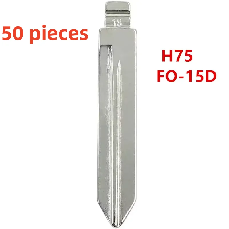 50 pieces /lot For Ford H75 FO-15D Flip Key Blades – OEM Remote Replacement Blade Set for Flip Car Key Repair