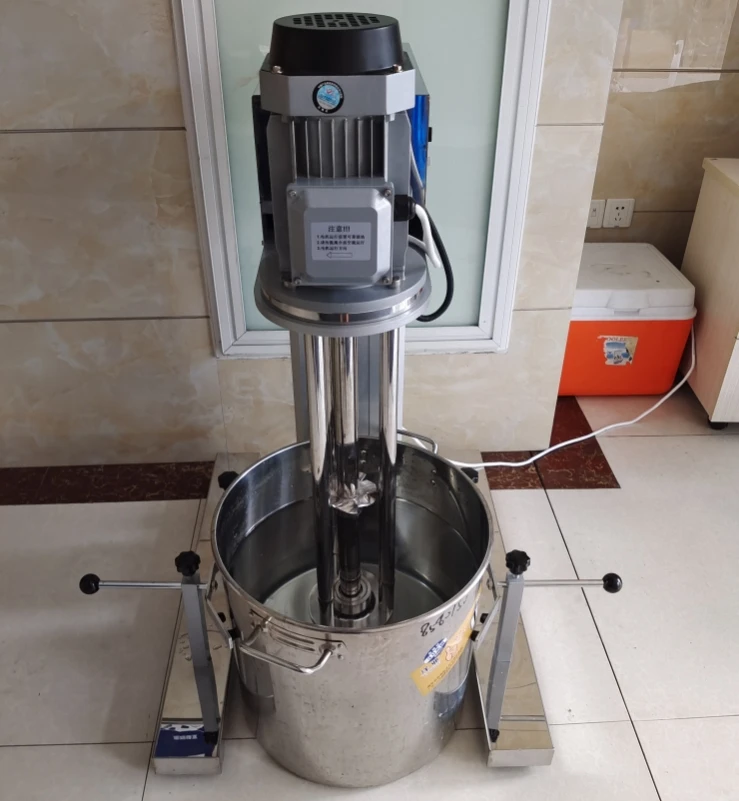 100L Cream Shampoo Laboratory Emulsifier Machine Electric Lifting Emulsifying Mixing Machine