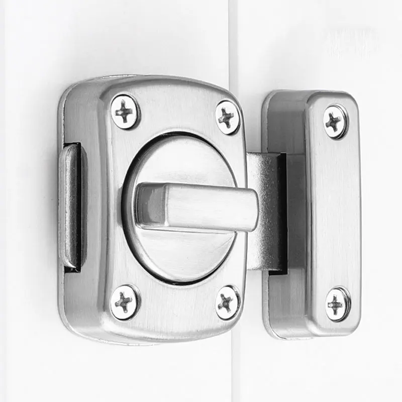 

Tbelix 1PCS Home Security Latch Rotate Bolt Latch Gate Latches Door Slide Lock Twist Rotating Barrel Lock For Bathroom Toilet