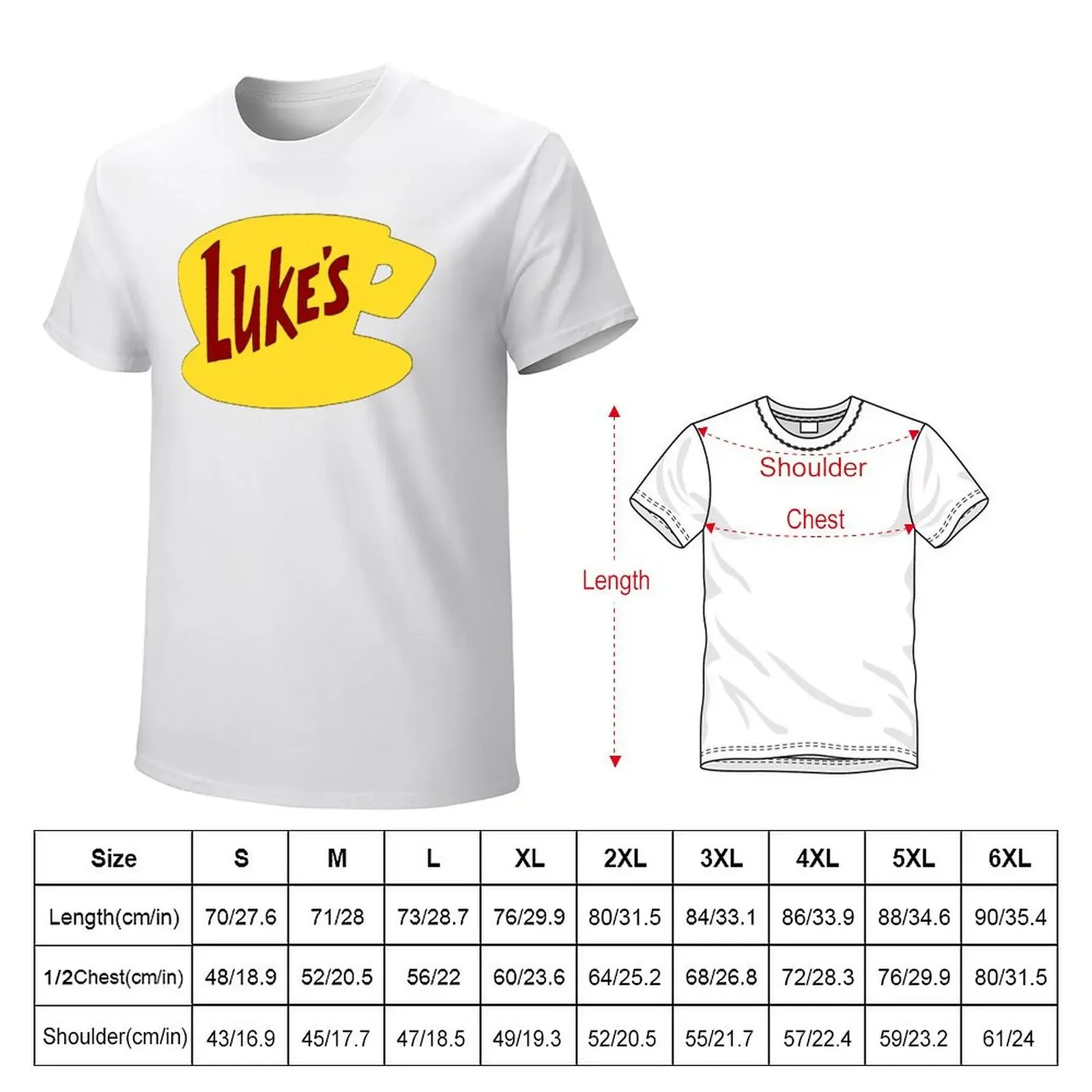 Lukes Diner T-shirt hippie clothes oversized funnys mens t shirts