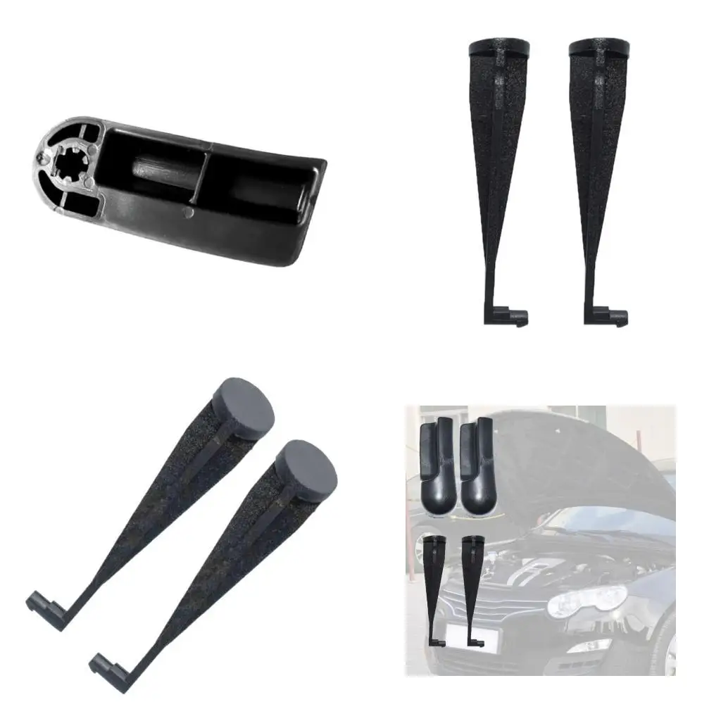 

02DE Pair Tool Car Hood Release Lever Ergonomic Grip Weather Resistant Plastic Engine Cover Handle for Roewe 550 MG6